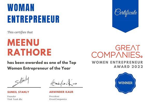 AWARDED BY GREAT COMPANIES AWRAD